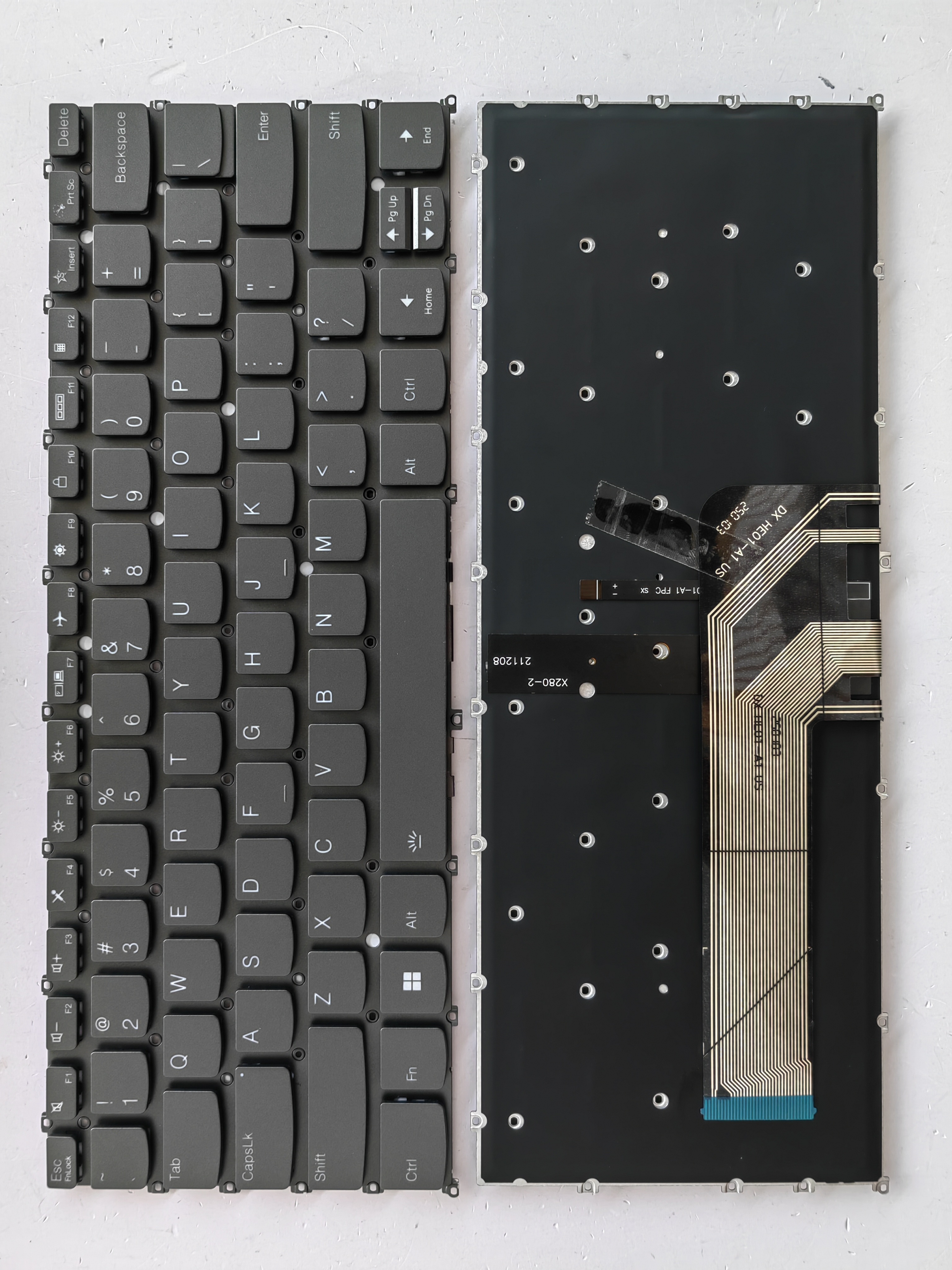 Picture of New Replacement Laptop Keyboard For LENOVO AIR 14 2020/YogaSlim714/YOGA14S Grey Backlit (OEM) US Layout